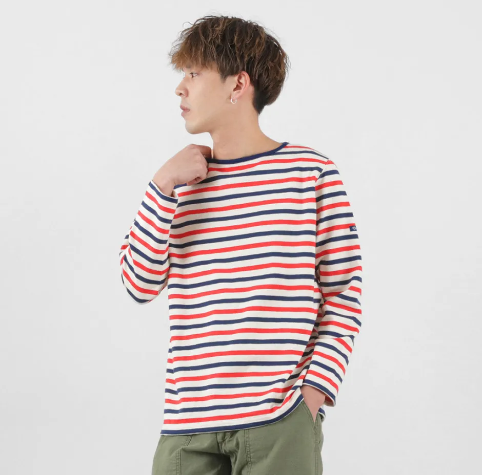 T-Shirts^TIEASY / HDCS Boatneck Striped Basque Shirt natural