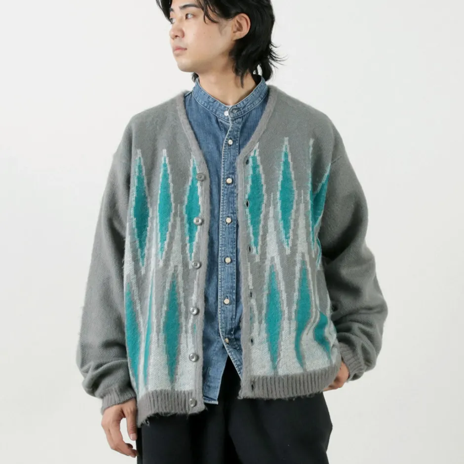 Cardigans^TOWN CRAFT / Vintage Pattern Shaggy Cardigan