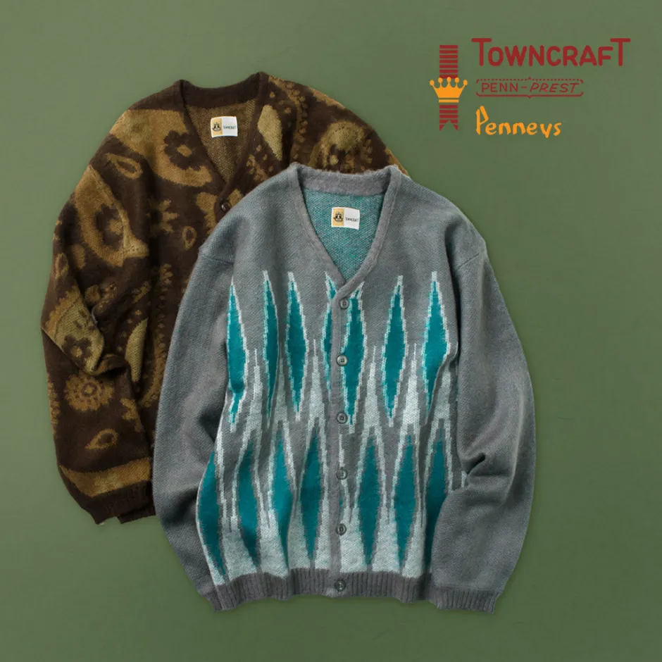 Cardigans^TOWN CRAFT / Vintage Pattern Shaggy Cardigan