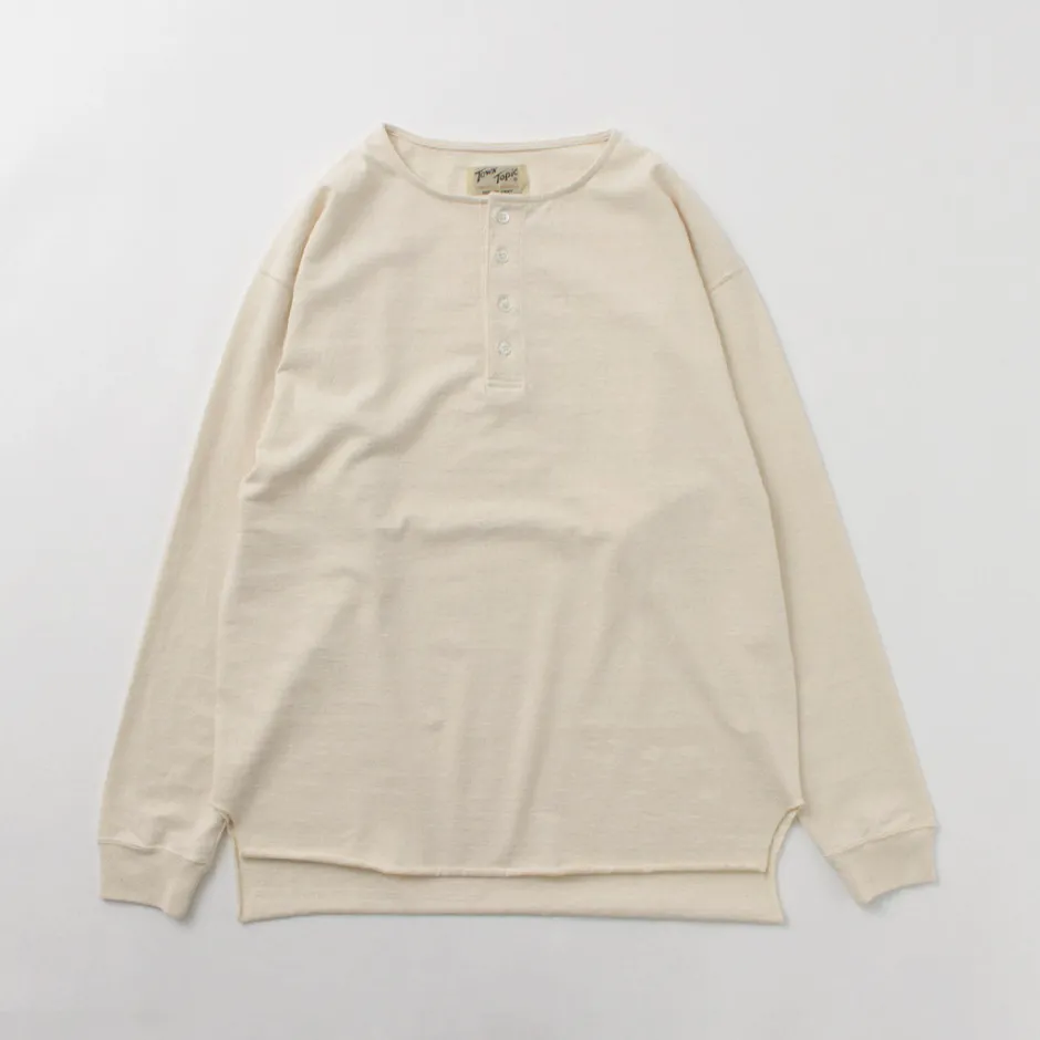 T-Shirts^TOWN TOPIC / Ankle Henley L/S Tee