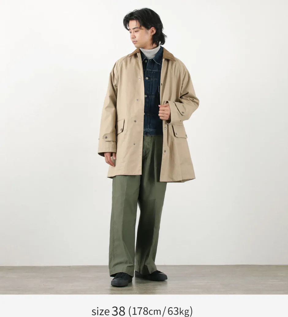 Coats^TRADITIONAL WEATHERWEAR / High Density Fabric Corduroy Collar Coat