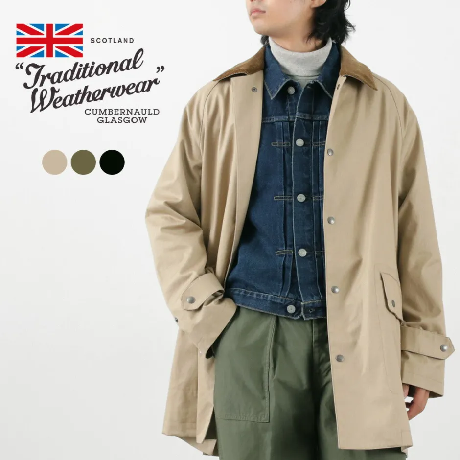 Coats^TRADITIONAL WEATHERWEAR / High Density Fabric Corduroy Collar Coat