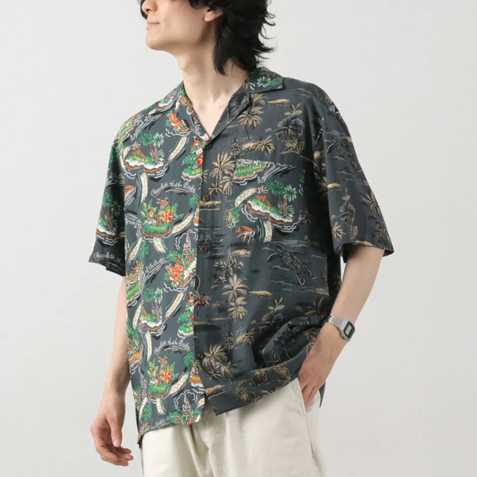 Shirts^TWO PALMS / Hawaiian Shirt Crazy Golden Vintage x Friendly Isle gray