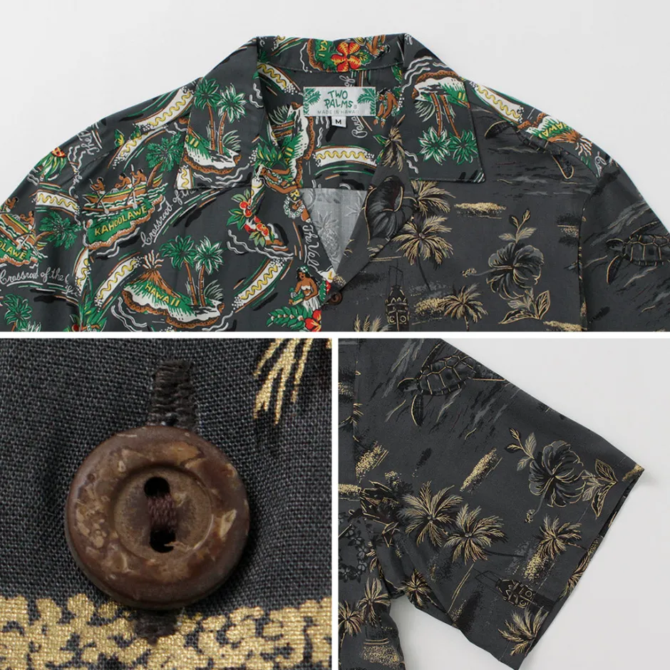 Shirts^TWO PALMS / Hawaiian Shirt Crazy Golden Vintage x Friendly Isle gray