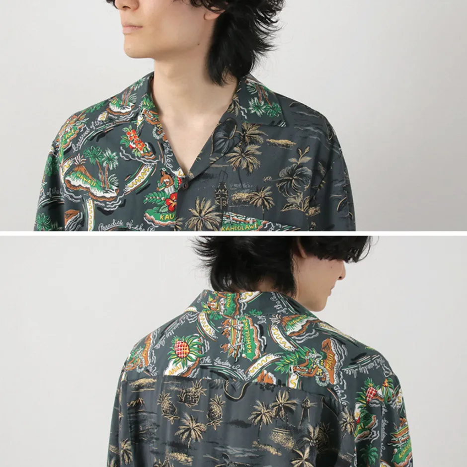 Shirts^TWO PALMS / Hawaiian Shirt Crazy Golden Vintage x Friendly Isle gray