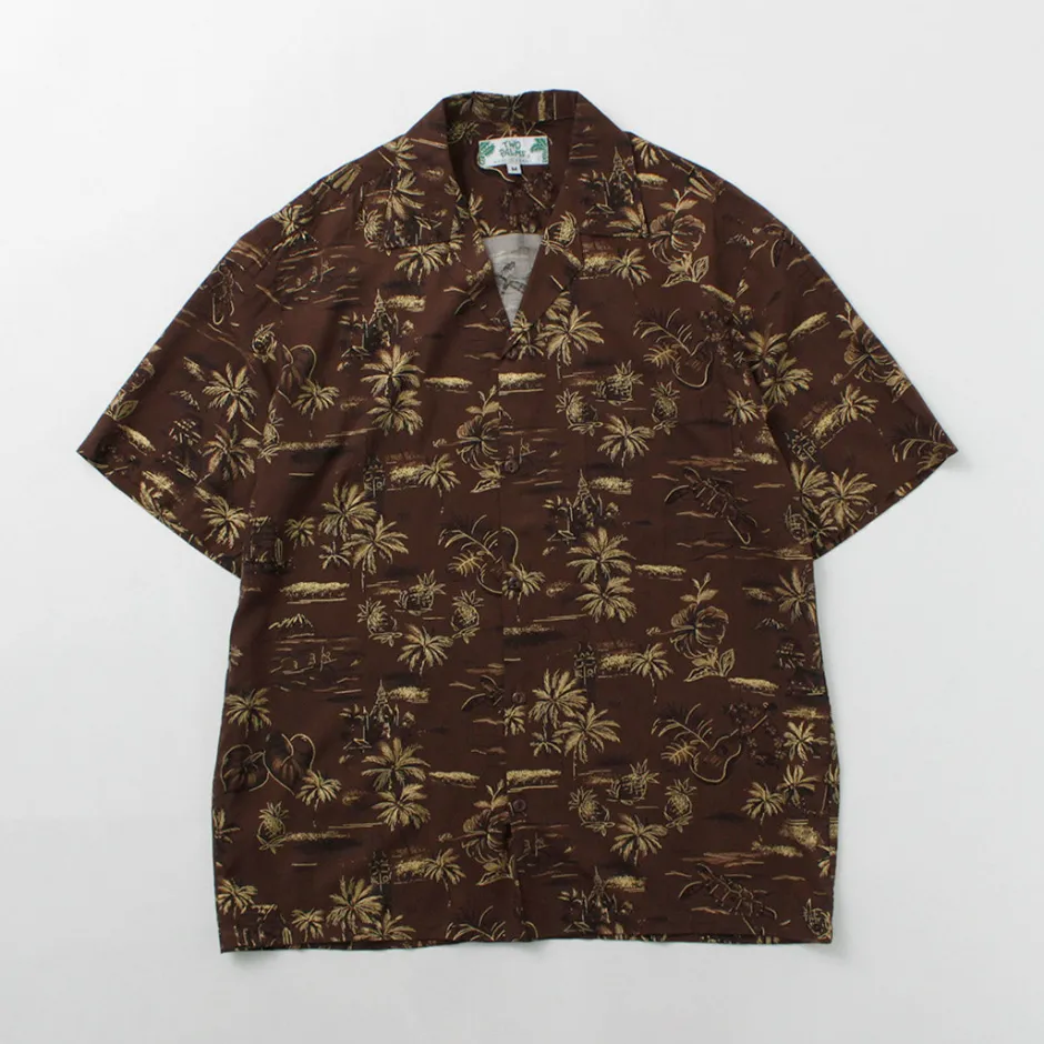 Shirts^TWO PALMS / Hawaiian shirt Golden Vintage brown