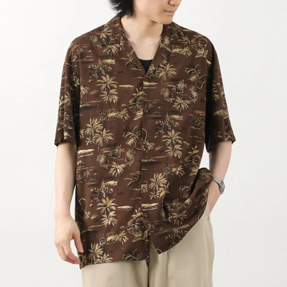 Shirts^TWO PALMS / Hawaiian shirt Golden Vintage brown