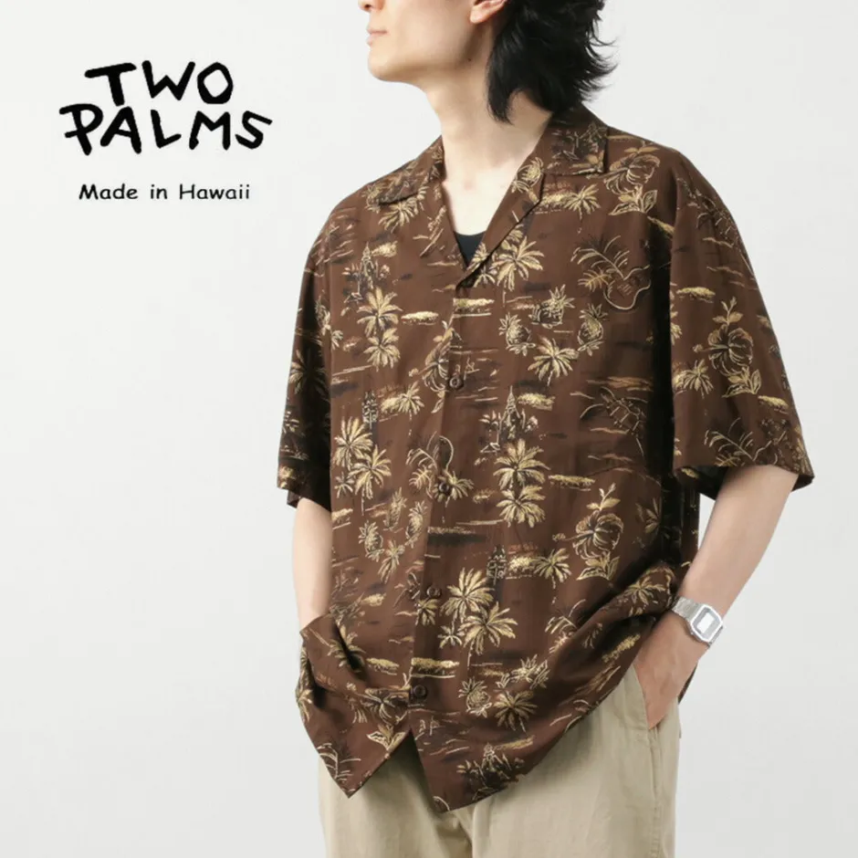Shirts^TWO PALMS / Hawaiian shirt Golden Vintage brown