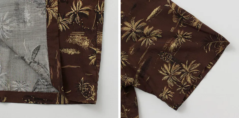 Shirts^TWO PALMS / Hawaiian shirt Golden Vintage brown