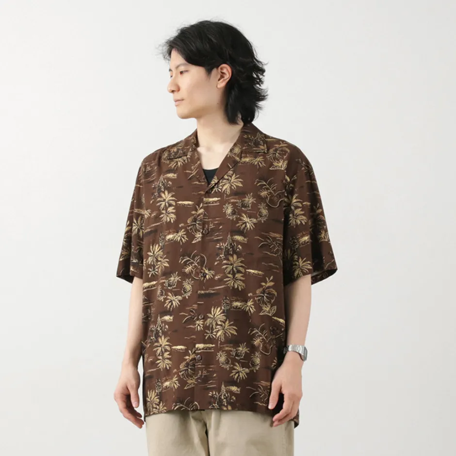 Shirts^TWO PALMS / Hawaiian shirt Golden Vintage brown