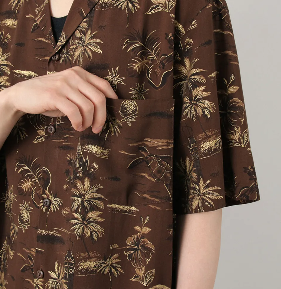 Shirts^TWO PALMS / Hawaiian shirt Golden Vintage brown