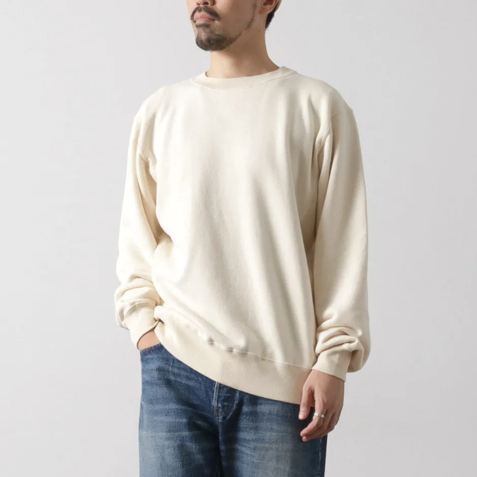 Sweatshirts^UNDYED / Lined Crew Neck Sweatshirt Colored Organic Cotton