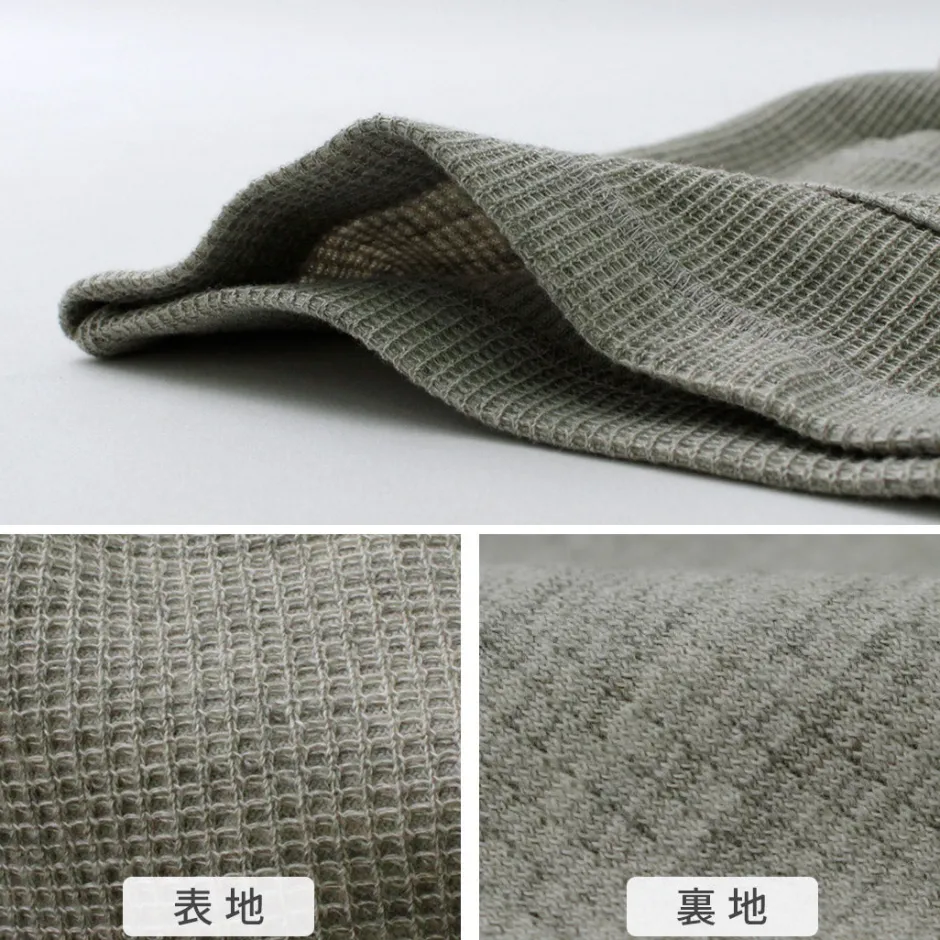 Cardigans^UNDYED / Waffle Cardigan Colored Organic Cotton