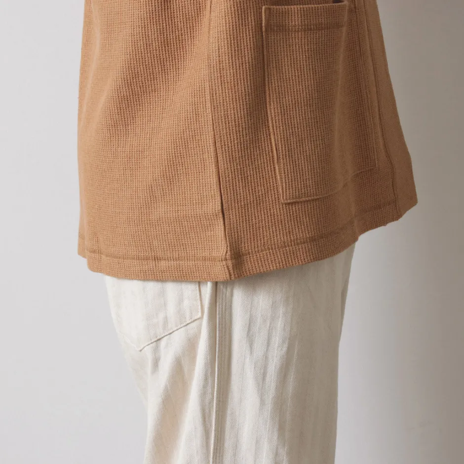 Cardigans^UNDYED / Waffle Cardigan Colored Organic Cotton