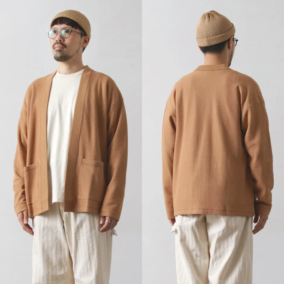 Cardigans^UNDYED / Waffle Cardigan Colored Organic Cotton