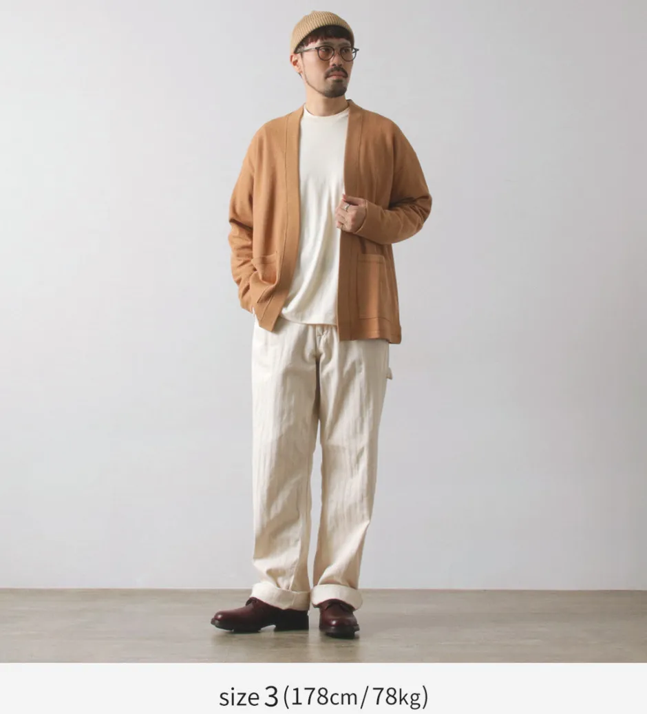 Cardigans^UNDYED / Waffle Cardigan Colored Organic Cotton