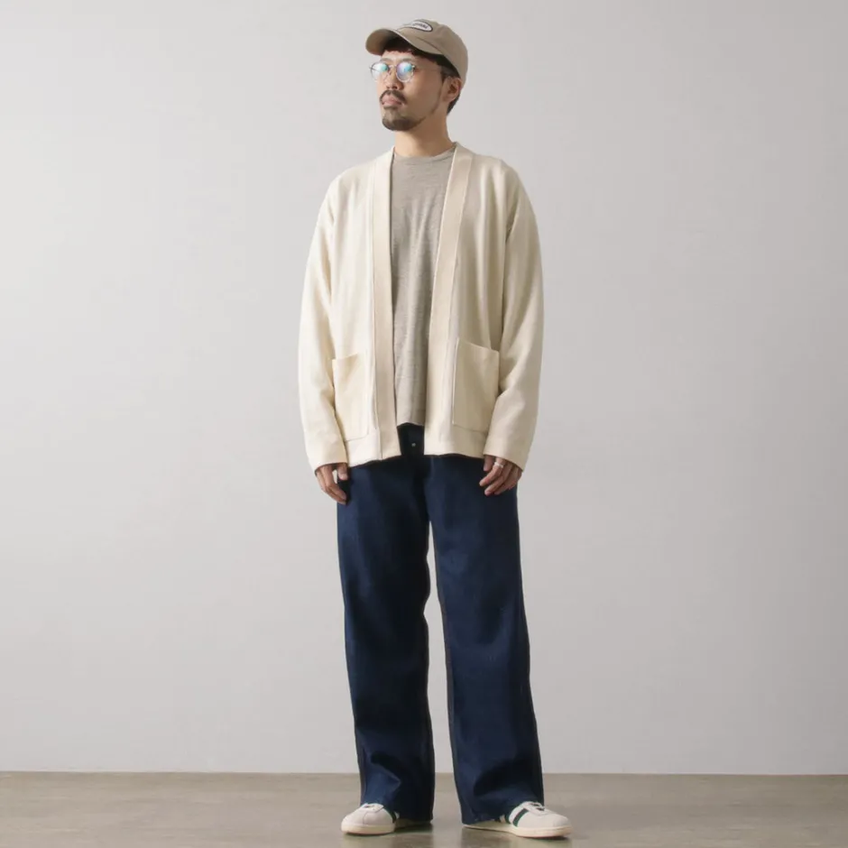 Cardigans^UNDYED / Waffle Cardigan Colored Organic Cotton