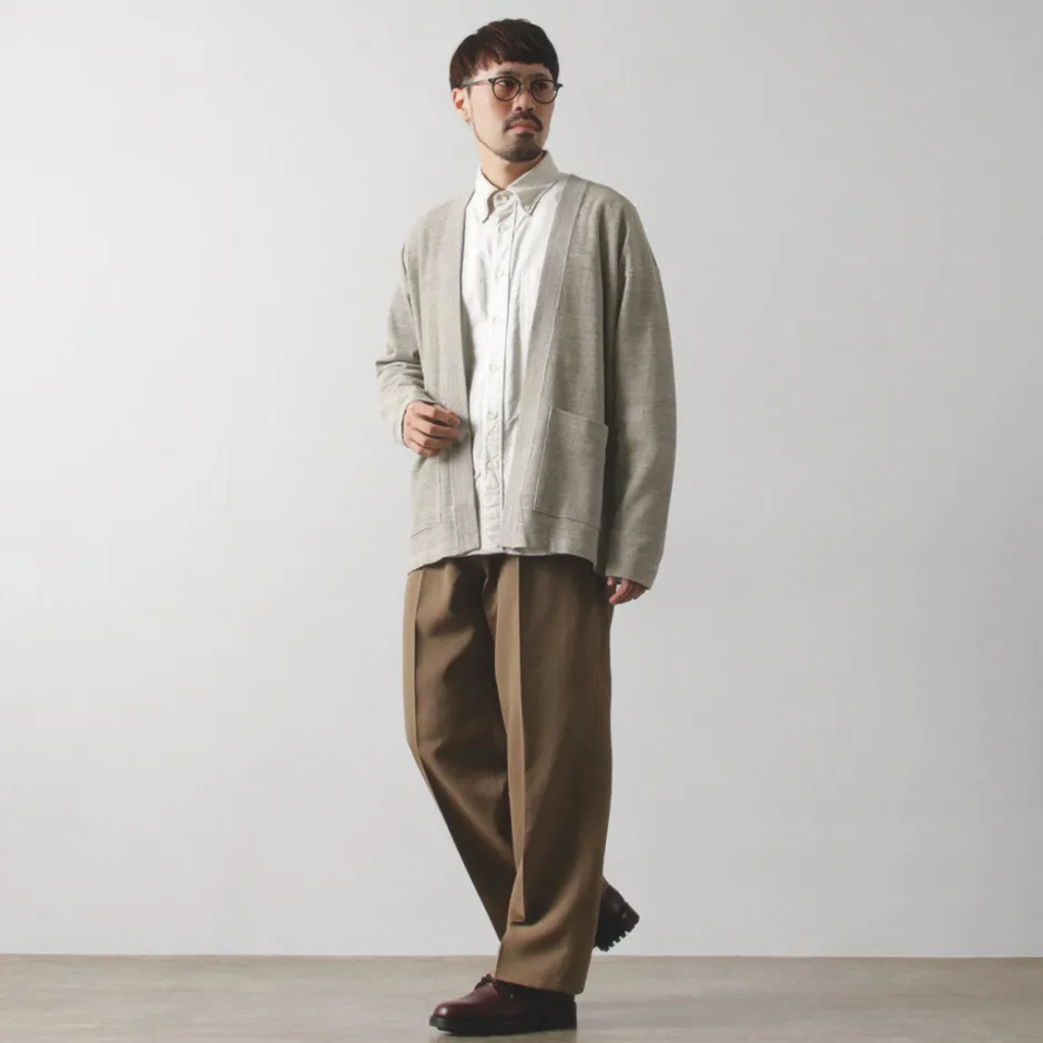 Cardigans^UNDYED / Waffle Cardigan Colored Organic Cotton
