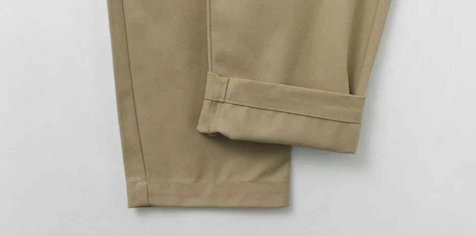 Work Pants & Chinos^UNIVERSAL OVERALL / Heritage T/C Relaxed 2-Tuck Trousers STONE CARVER