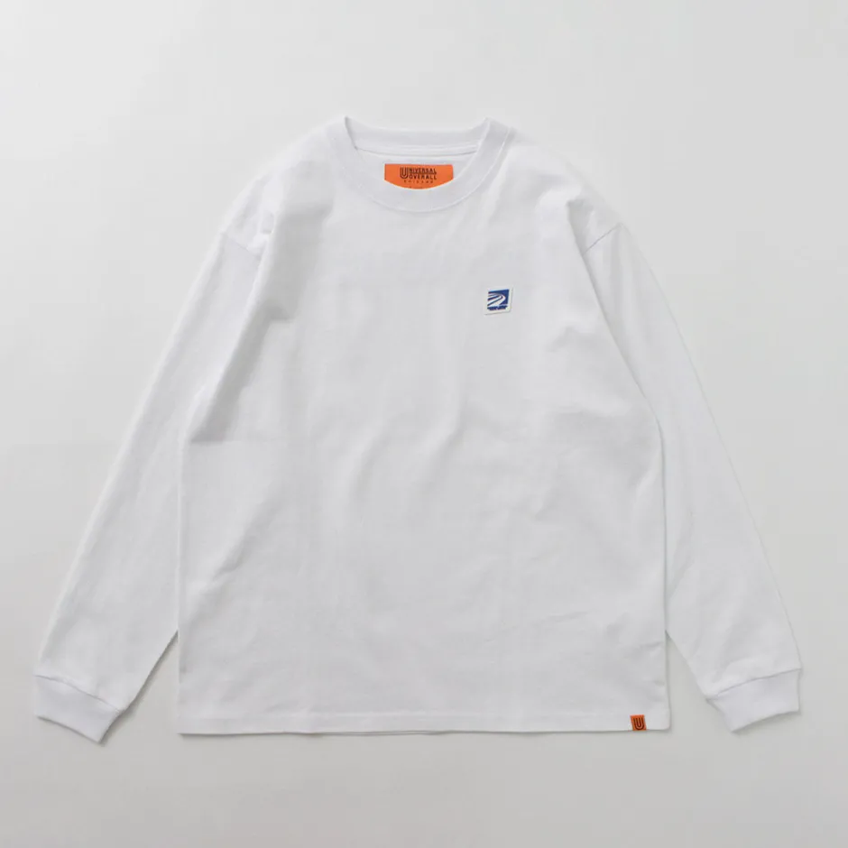 T-Shirts^UNIVERSAL OVERALL / Postman Logo Long Sleeve Tee white