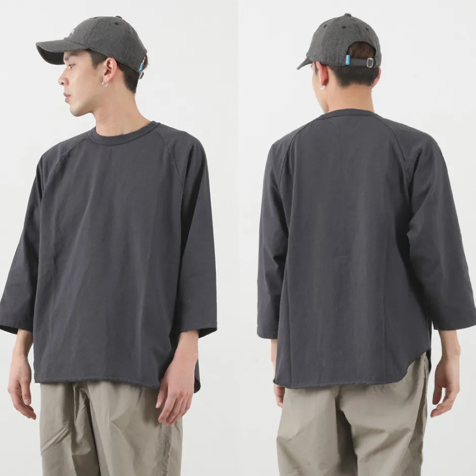 T-Shirts^WALLA WALLA SPORT / Three quarter sleeves Baseball T-Shirt Solid