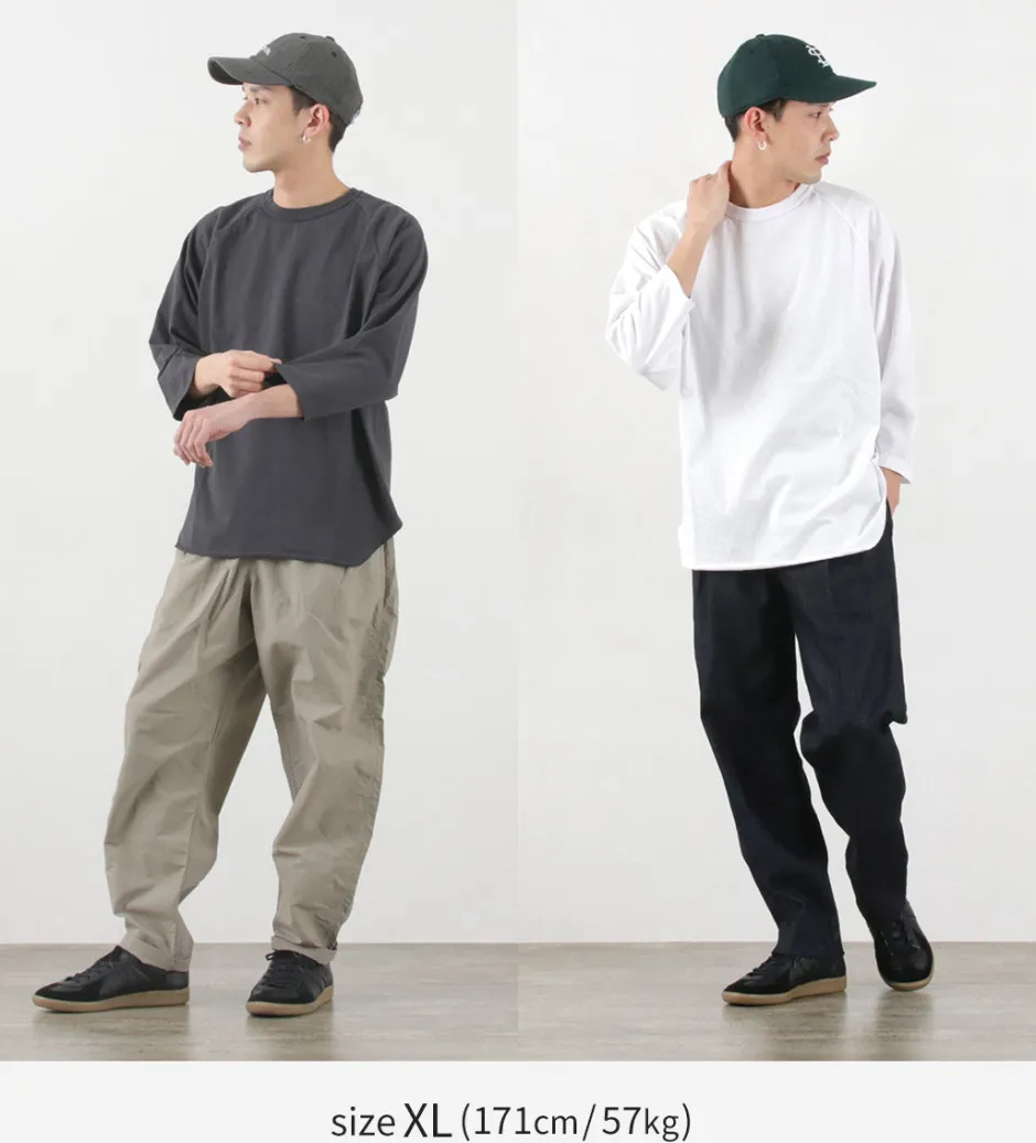 T-Shirts^WALLA WALLA SPORT / Three quarter sleeves Baseball T-Shirt Solid