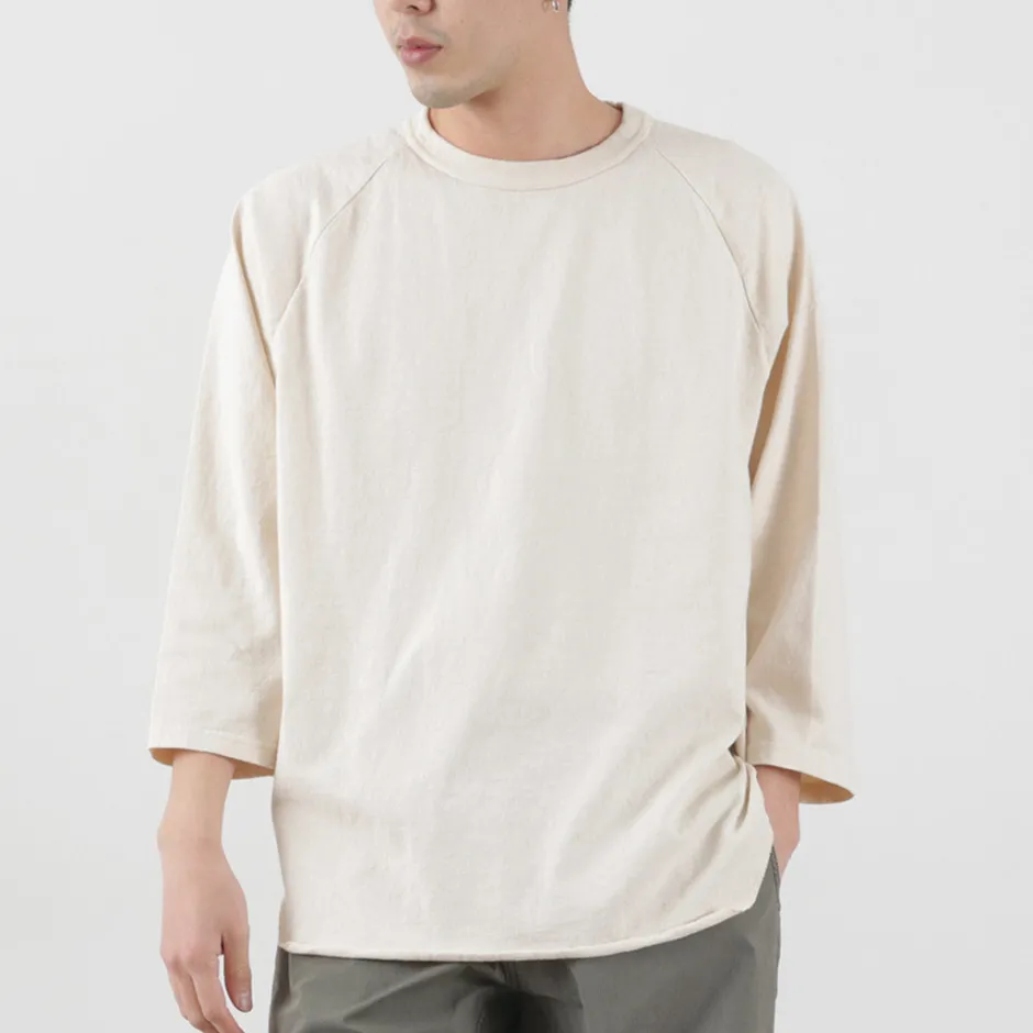 T-Shirts^WALLA WALLA SPORT / Three quarter sleeves Baseball T-Shirt Solid