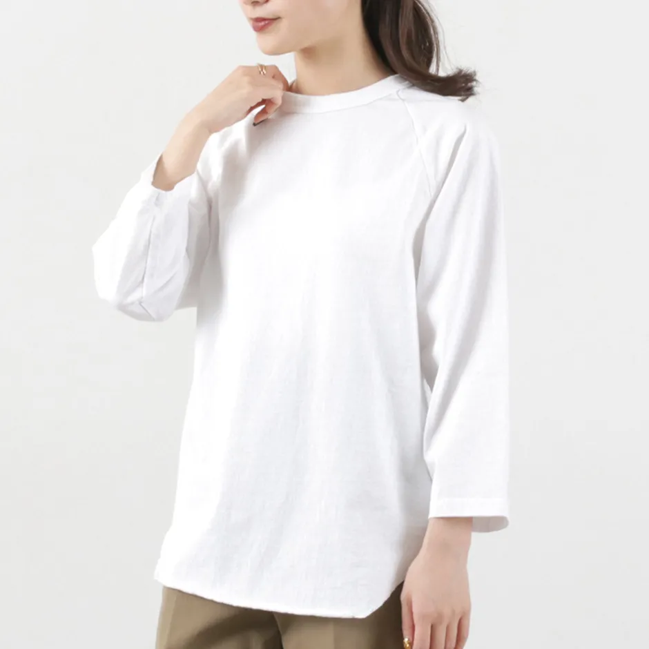 T-Shirts^WALLA WALLA SPORT / Three quarter sleeves Baseball T-Shirt Solid