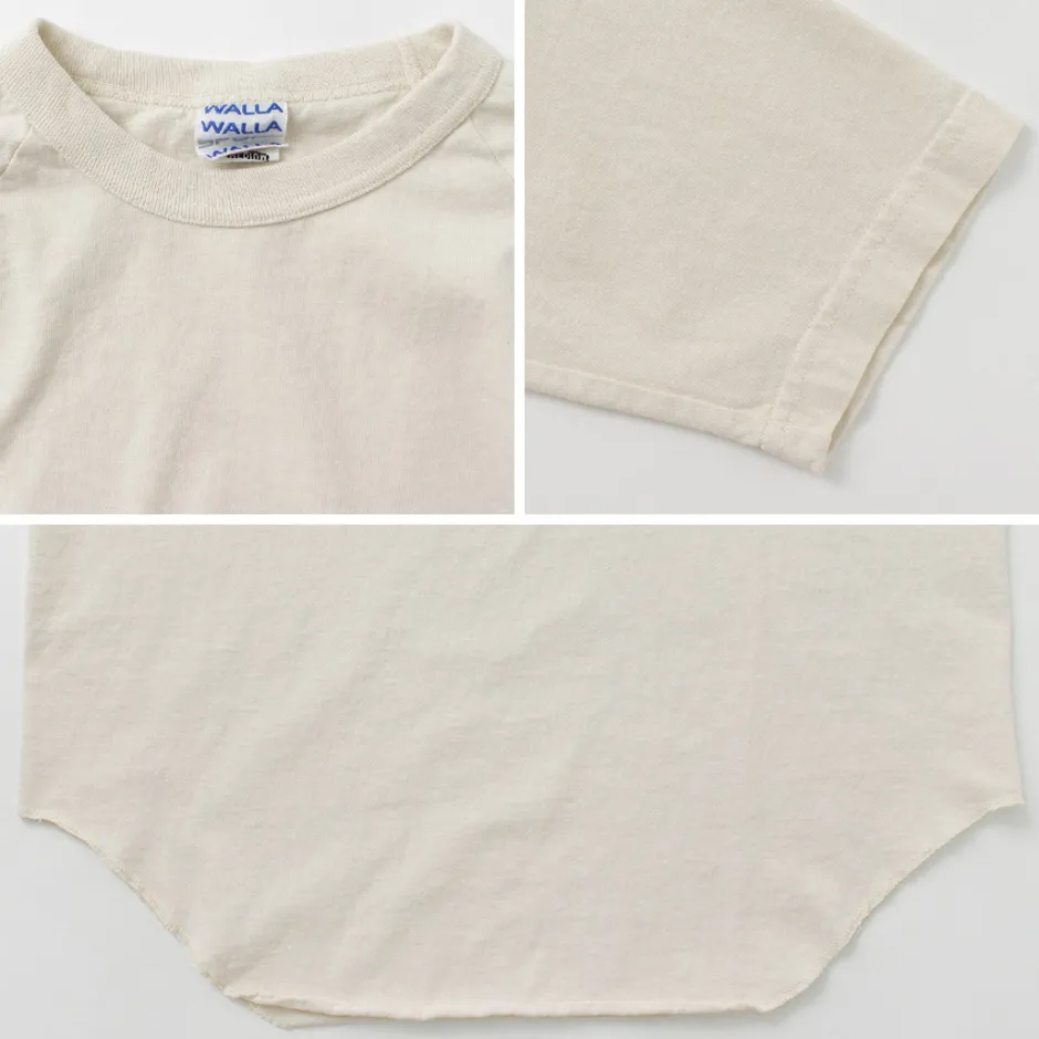 T-Shirts^WALLA WALLA SPORT / Three quarter sleeves Baseball T-Shirt Solid