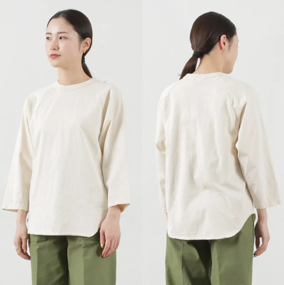 T-Shirts^WALLA WALLA SPORT / Three quarter sleeves Baseball T-Shirt Solid