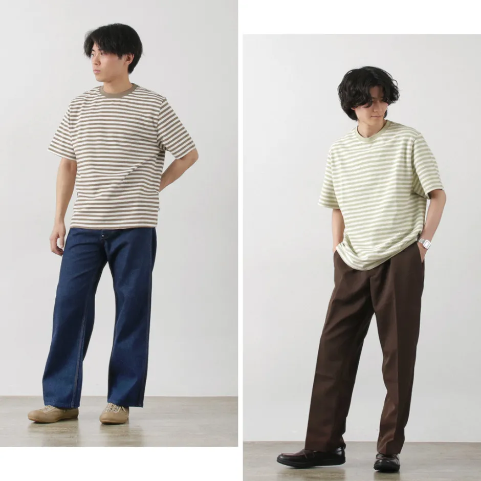 T-Shirts^WAX LONDON / Dean Short Sleeve Striped T-Shirt Jolt Stripe