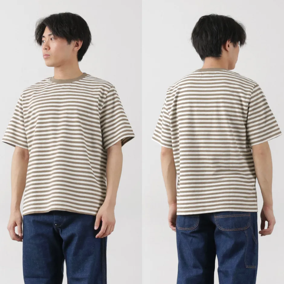 T-Shirts^WAX LONDON / Dean Short Sleeve Striped T-Shirt Jolt Stripe