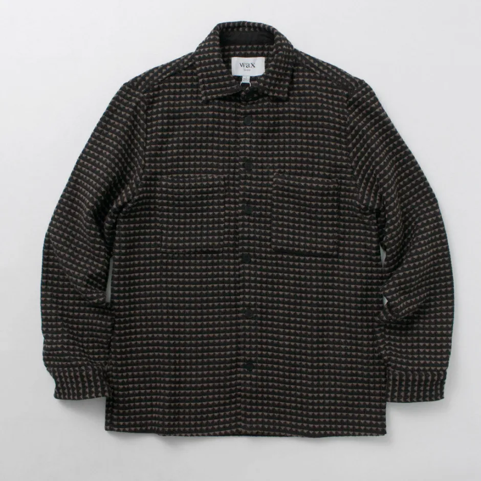 Shirts^WAX LONDON / Whiting overshirt black_beige