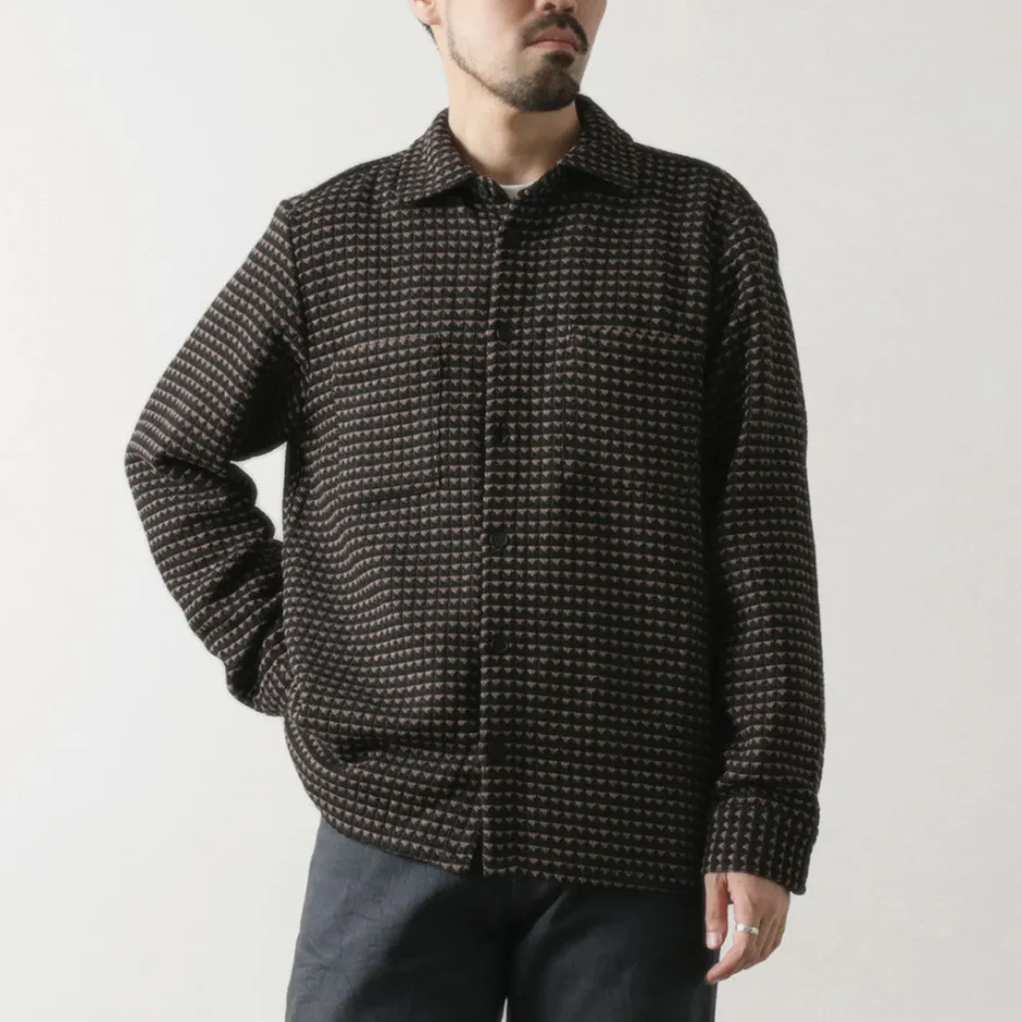 Shirts^WAX LONDON / Whiting overshirt black_beige