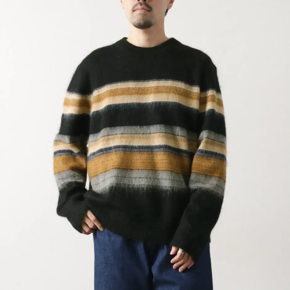 Knits^WAX LONDON / Wild Crew Knit Blush Stripe black