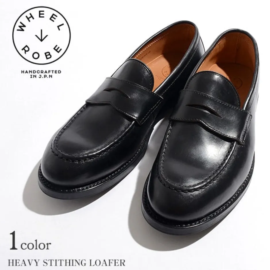 Leather Shoes & Boots^WHEELROBE / Heavy Stitching Loafer black