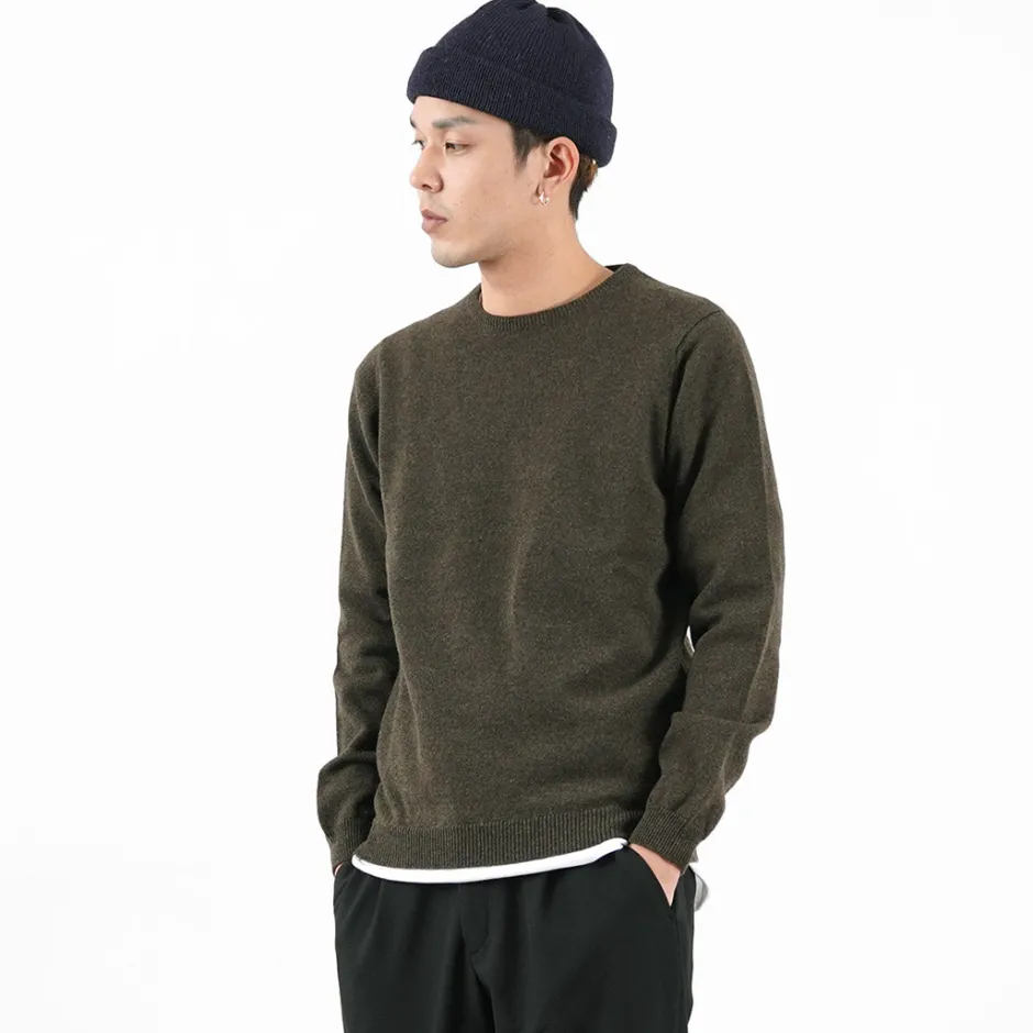 Knits^WILLIAM LOCKIE / Lambswool crew neck knit