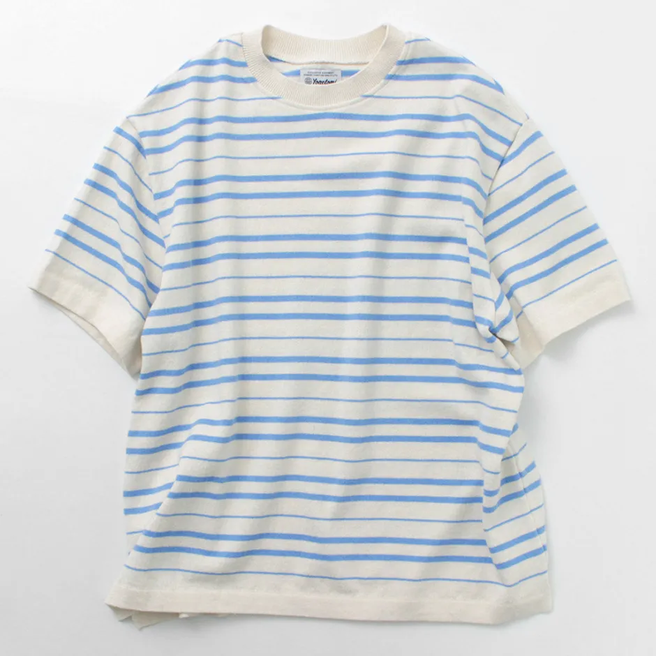 T-Shirts^YONETOMI NEW BASIC / Light Wave Cotton Knitted Pullover T-shirt