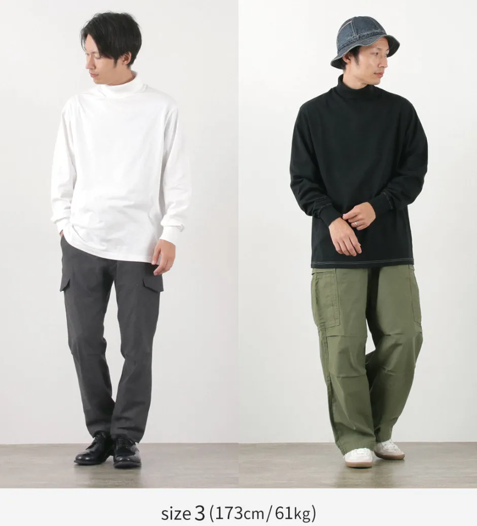 T-Shirts^YONETOMI NEW BASIC / NEW BASIC GARMENT DYE T-SHIRT TURTLE NECK