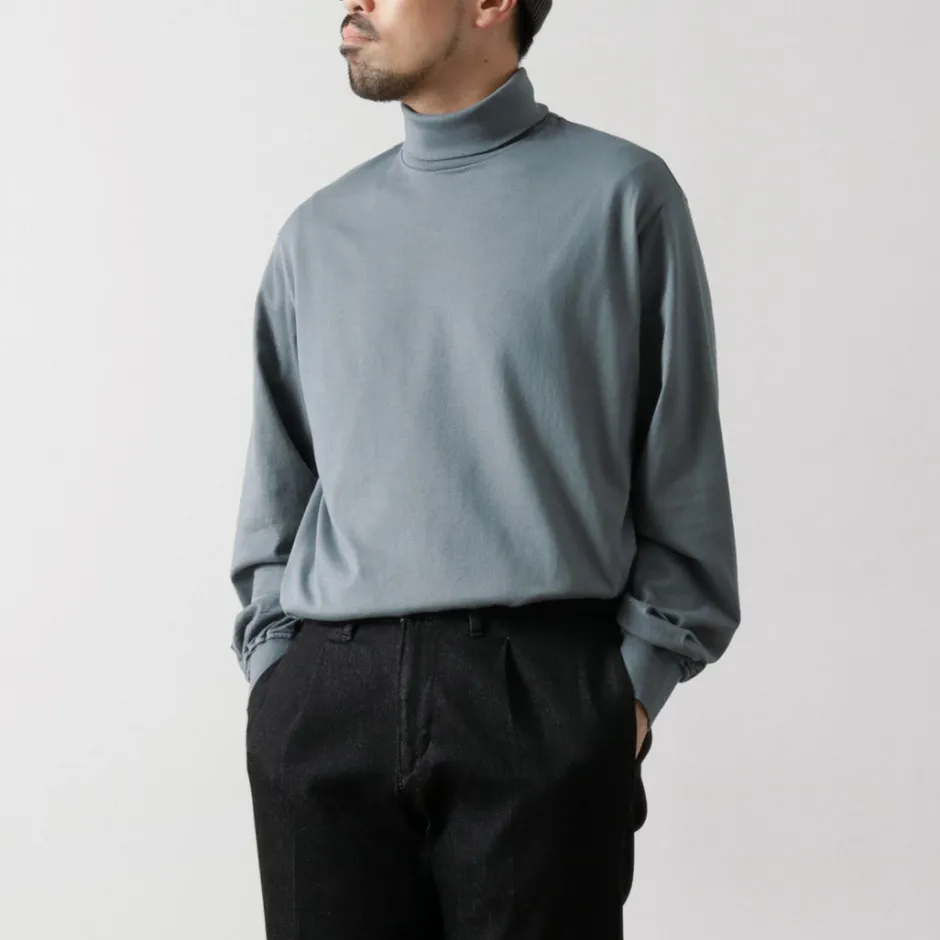 T-Shirts^YONETOMI NEW BASIC / NEW BASIC GARMENT DYE T-SHIRT TURTLE NECK