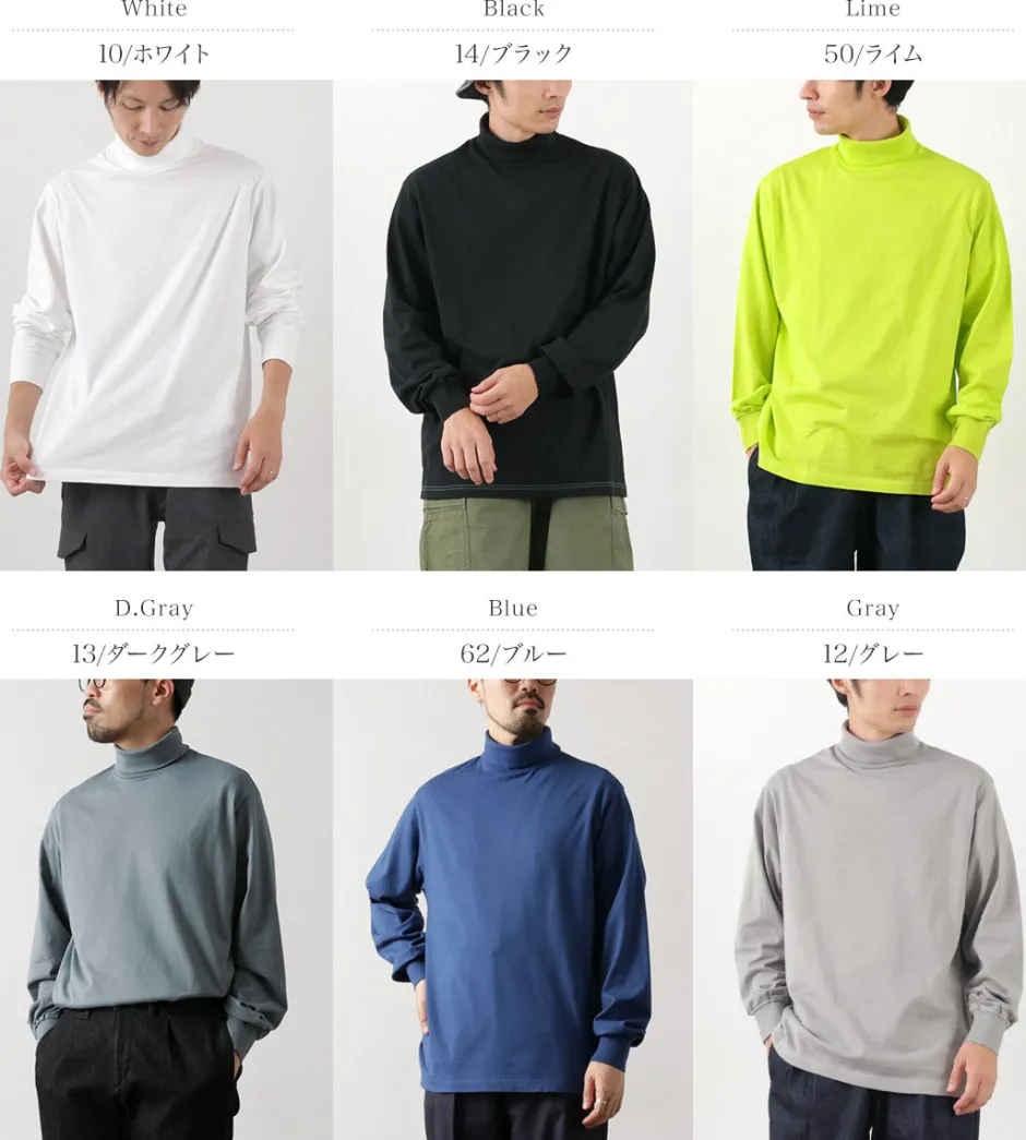 T-Shirts^YONETOMI NEW BASIC / NEW BASIC GARMENT DYE T-SHIRT TURTLE NECK