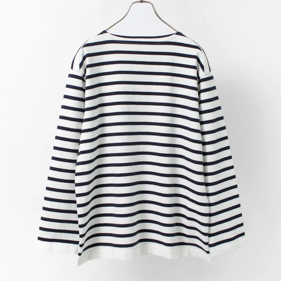 T-Shirts^YONETOMI NEW BASIC / Wave Cotton Basque Knit Pullover