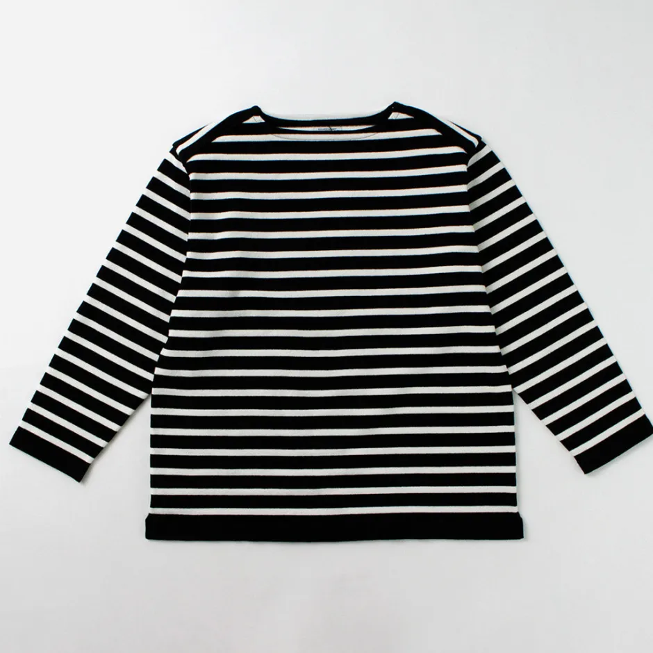 T-Shirts^YONETOMI NEW BASIC / Wave Cotton Basque Knit Pullover